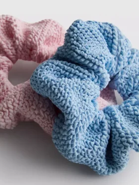 2pk textured scrunchies 2pk textured scrunchies