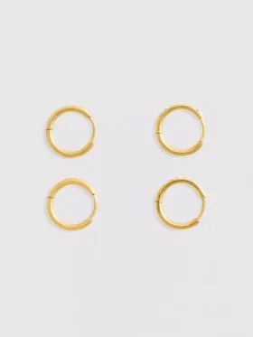 2pk waterproof diamanta hoops