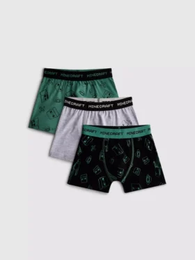3-15yrs | 3pk minecraft trunks 3-15yrs | 3pk minecraft trunks