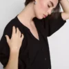 3/4 sleeve v-neck blouse 3/4 sleeve v-neck blouse
