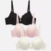 3-pack lace push-up padded plunge bras 3-pack lace push-up padded plunge bras