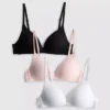 3-pack microfiber wireless bras 3-pack microfiber wireless bras