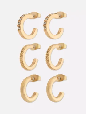3-pack mini hoop earrings 3-pack mini hoop earrings