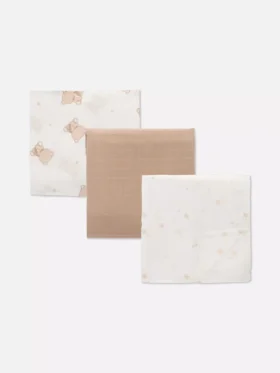 3-pack square muslin blankets 3-pack square muslin blankets