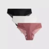 3pk brazilian lace detail thongs 3pk brazilian lace detail thongs