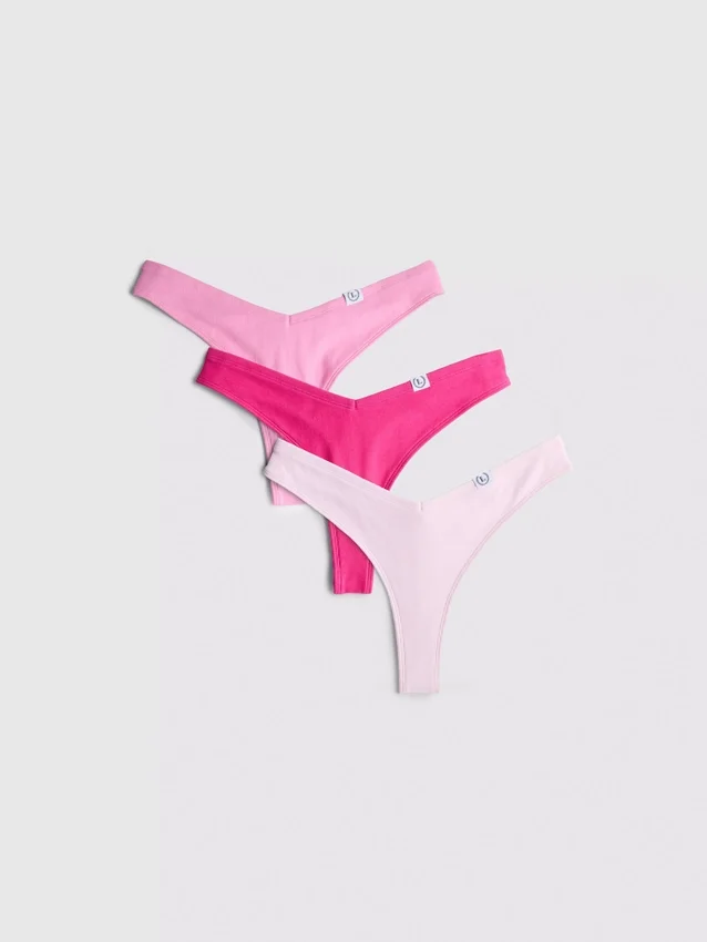 3pk cotton miami thongs 3pk cotton miami thongs