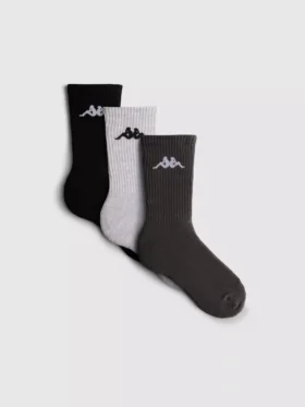 3pk cotton-rich kappa crew socks