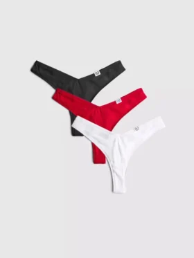 3pk cotton rich miami thongs