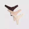 3pk cotton-rich ribbed miami thongs 3pk cotton-rich ribbed miami thongs