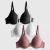 3pk full-coverage t-shirt bra 3pk full-coverage t-shirt bra