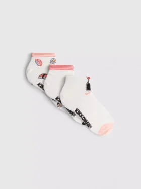 3pk kikkoman cotton-blend ankle socks 3pk kikkoman cotton-blend ankle socks