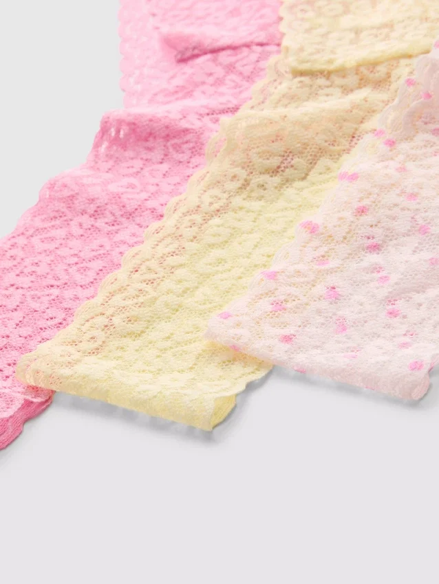 3pk lace bandeau thongs 3pk lace bandeau thongs