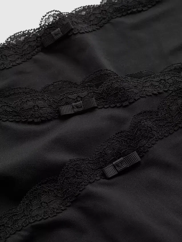 3pk lace-trim hipster briefs 3pk lace-trim hipster briefs
