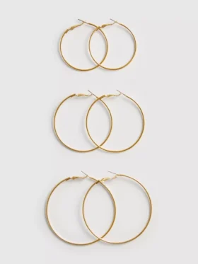 3pk large hoop earrings 3pk large hoop earrings