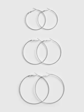 3pk large hoop earrings 3pk large hoop earrings