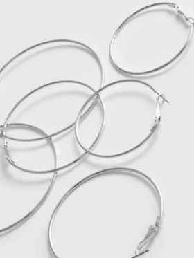 3pk large hoop earrings 3pk large hoop earrings