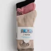 3pk one piece ribbed socks 3pk one piece ribbed socks