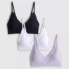 3pk seamless lace trim bralettes 3pk seamless lace trim bralettes