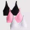 3pk seamless lace trim bralettes 3pk seamless lace trim bralettes