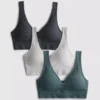 3pk seamless v-neck bralettes 3pk seamless v-neck bralettes