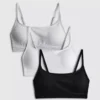3pk wireless crop bralettes 3pk wireless crop bralettes