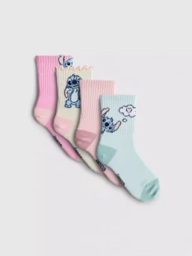 4-pack disney’s stitch ankle socks