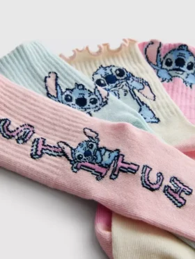 4-pack disney’s stitch ankle socks