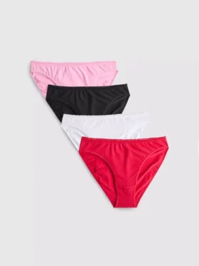 4pk ruffle-trim high-waisted briefs 4pk ruffle-trim high-waisted briefs