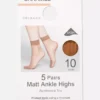5pk 10 denier ankle-high stockings 5pk 10 denier ankle-high stockings