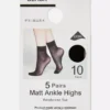 5pk 10 denier ankle-high stockings 5pk 10 denier ankle-high stockings