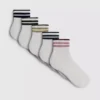 5pk colored stripe ankle socks 5pk colored stripe ankle socks