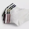 5pk colored stripe ankle socks 5pk colored stripe ankle socks