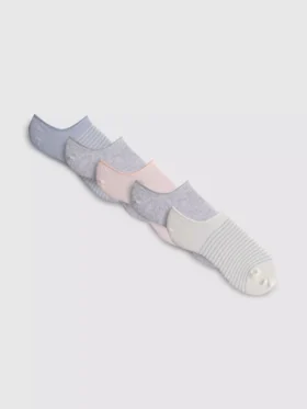5pk cotton no-show ankle socks 5pk cotton no-show ankle socks