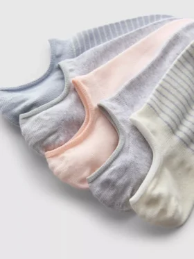 5pk cotton no-show ankle socks 5pk cotton no-show ankle socks