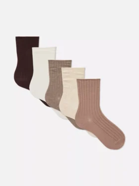 5pk cotton-rich mixed-color crew socks 5pk cotton-rich mixed-color crew socks