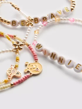 5pk disney’s winnie the pooh beaded charm bracelets 5pk disney’s winnie the pooh beaded charm bracelets