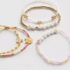 5pk disney’s winnie the pooh beaded charm bracelets