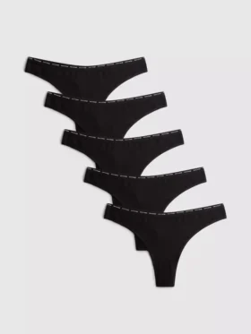 5pk love to lounge cotton rich thongs 5pk love to lounge cotton rich thongs