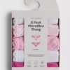 5pk microfiber lace-trim thongs 5pk microfiber lace-trim thongs