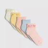 5pk ribbed ruffle quarter socks 5pk ribbed ruffle quarter socks