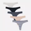 5pk solid color thongs 5pk solid color thongs