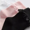5pk tulle trim ankle socks 5pk tulle trim ankle socks