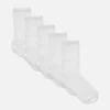 5pk white crew socks