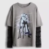 6-15yrs | kpop demon hunters lace long sleeve t-shirt 6-15yrs | kpop demon hunters lace long sleeve t-shirt