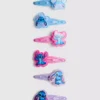 6pk disney’s stitch snap hair clips
