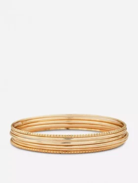 6pk polished metal bangles 6pk polished metal bangles