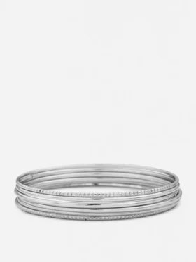 6pk polished metal bangles 6pk polished metal bangles