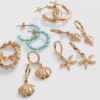 6pk sea inspired earrings