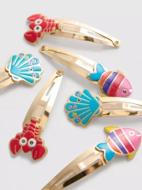 6pk sea snap hair clips 6pk sea snap hair clips