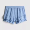 7-15yrs | crinkle tiered shorts